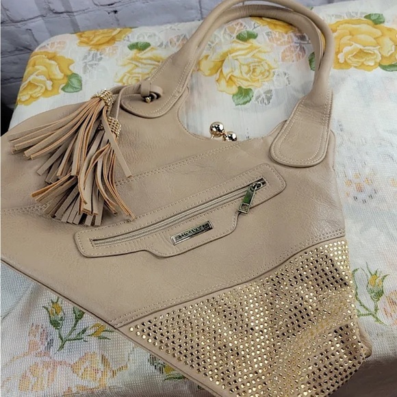 LUXANNE Vintage Kiss Lock gold-detailed handbag - Picture 1 of 11